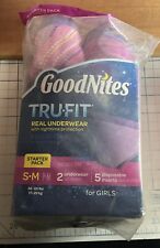 Roupa íntima Goodnites TRU-FIT com proteção noturna pacote inicial meninas P/M comprar usado  Enviando para Brazil
