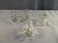 Lote de 4 castiçais votivos de vidro transparente em forma de tulipa comprar usado  Enviando para Brazil
