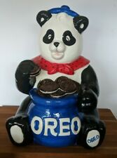 Used, Vintage Ceramic Panda Bear OREO Cookie Jar 11 1/2" Nabisco Classic Collection for sale  Trego