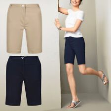 Calça shorts casual feminina algodão comprimento do joelho verão combate chino carga, usado comprar usado  Enviando para Brazil
