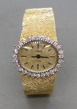 Antigo relógio de quartzo feminino Geneve sólido ouro 14k e diamante 39g ouro 14k suíço comprar usado  Enviando para Brazil