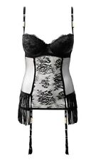 NOWY Intimissimi fringe lace czarny gorset / 85B na sprzedaż  PL