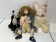 Colecionáveis Ganz Doll Cottage Julia, Pam Hamel 1999 com Lil Panda, Urso e Coelho comprar usado  Enviando para Brazil