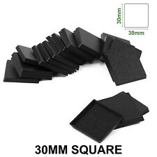 Bases quadradas Evemodel 30mm plástico preto para jogos de mesa Wargames MB1030 comprar usado  Enviando para Brazil