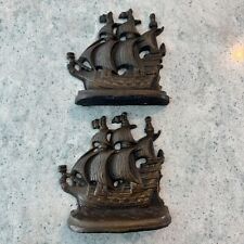 Vintage Antique Nautical Cast Iron Bookends Marked “615” for sale  Shipping to South Africa