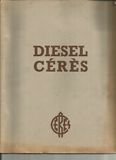 CERES DIESEL ENGINE TYPE 2 ADK 20 - 16 20 25 KVA - 1954 / brochure catalogue for sale  Shipping to South Africa