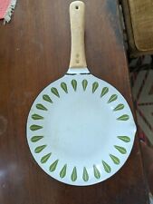 Catherine Holm Lotus Frying Pan Green 9" Enamelware Vintage for sale  Shipping to South Africa