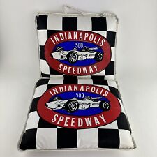 2 Vintage Indianapolis Motor Speedway Seat Cushion Race Car Indy 500 for sale  Shipping to South Africa