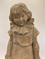 Antique Terracotta Figurine  - Young Girl by Gustave Van Vaerenbergh  # 1163 2, used for sale  Shipping to South Africa