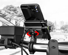 Aluminium Phone Holder QC3.0 Fast USB Charger For Motorcycle Scooter Moped ATV, brukt til salgs  Frakt til Norway