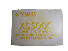 Yamaha xs500c owners for sale  DUNDEE