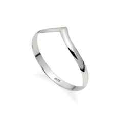 Solid 925 Sterling Ring wishbone stacking Ring in Sizes G-Z/20 Different Sizes for sale  Shipping to South Africa