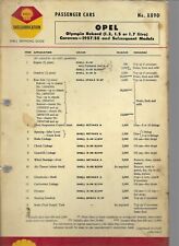 Shell lubrication chart for sale  PULBOROUGH