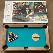 Vintage 1972 Milton Bradley Pivot Pool Tabletop Billiards Game 4250 Original Box, used for sale  Shipping to South Africa