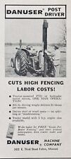 1965 AD.(XH48)~DANUSER MACHINE CO. FULTON, MO. DANUSER TRACTOR MOUNT POST DRIVER for sale  Shipping to South Africa