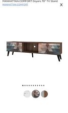 Manhattan Comfort Doyers 70" TV Stand Wood, used for sale  Shipping to South Africa