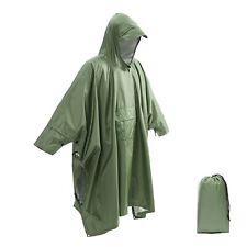 Used, 3In1 Outdoor Military Waterproof Raincoat Awning From The Rain Poncho Picnic Mat for sale  Shipping to South Africa