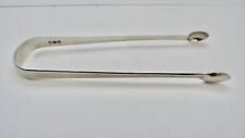 solid silver sugar tongs for sale  BARNSLEY