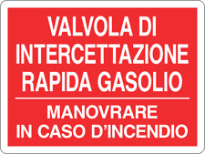 Italy cartello valvola usato  Acate