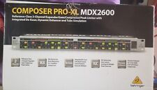 Behringer Composer Pro-XL MDX2600 Compressor with De-esser, New Open Box, used for sale  Shipping to South Africa