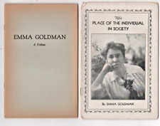 Emma Goldman A Tribute & The Place Of The Individual In Society 2x Booklets comprar usado  Enviando para Brazil