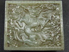 Used, Antique Chinese Nephrite Celadon-HETIAN-OLD Jade Hollow Dragon -Statues for sale  Shipping to Canada