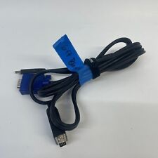 Cabo USB VGA KVM 2 em 1 sem marca 1,83 m 6 pés VGA-SVGA HDB 15 pinos macho para macho comprar usado  Enviando para Brazil
