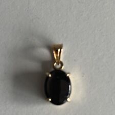 Gold sapphire pendent for sale  CRANLEIGH