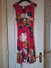 Cerise floral dress for sale  PRESTONPANS
