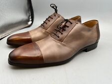 Mezlan Size 8 Julius M Taupe Brown Lace Up Shoes MEN'S, used for sale  Shipping to South Africa