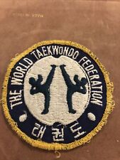 Fondo blanco raro vintage de la federación mundial de taekwondo 3,5 segunda mano  Embacar hacia Argentina