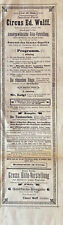1886 circus wulff gebraucht kaufen  Berlin