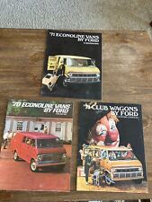 Ford Econoline 1971 y 1970 furgoneta y Club Wagons 1971 folleto de ventas original segunda mano  Embacar hacia Mexico