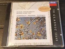 Franck Violino Sonata Brahms Horn Trio Ashkenazy Perlman Tuckwell DECCA ALEMANHA comprar usado  Enviando para Brazil