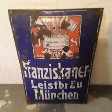 Altes emailschild bierbrauerei gebraucht kaufen  Bad Bramstedt