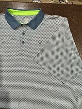 Camisa polo Callaway para hombre 3XLT a cuadros manga corta Opti Dri rendimiento de golf*, usado segunda mano  Embacar hacia Mexico