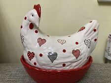 Pottery large heart for sale  SHANKLIN
