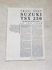 Suzuki tsx250 test for sale  LEICESTER