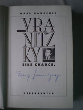 Autograf Politik [Osterreich /SPO/ Franz Vranitzky ] Vranitzky Eine Chance.1987 na sprzedaż  PL