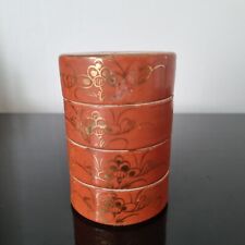 Antique Circular Box Porcelain China or Japan Signed 4 Levels comprar usado  Enviando para Brazil