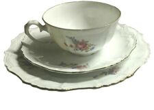 Steinmann Tiefenfurt Germany Cup Saucer Lunch Dessert Plate 3 Piece TRIO Tulip for sale  Shipping to South Africa