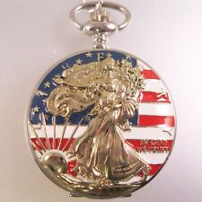 pocket quartz patriotic watch for sale  Wofford Heights