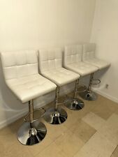 set 4 white stool chairs for sale  New York
