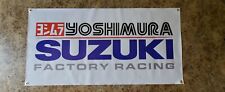 Big Vinyl Banner Yoshimura Suzuki Factory Racing sign poster racing 4'x2' for sale  Shipping to South Africa