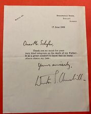 Churchill lettre autographe d'occasion  Meaux