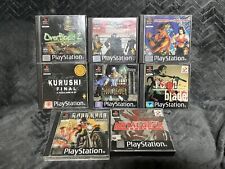 PS1 PAL Lote De 8 Jogos RAROS NA CAIXA (Metal Gear, Dead Alive, Ronin, Bushido, Kain) comprar usado  Enviando para Brazil