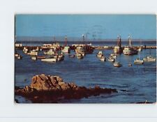 Cartão postal barcos de pesca ancorados na baía Califórnia EUA América do Norte comprar usado  Enviando para Brazil