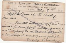 Postcard .cawley bedding for sale  OXFORD