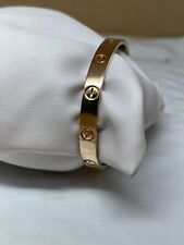 cartier 18 k gold love bracelet size 16 weight 26.7g  for sale  Bronx