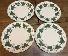 Wedgwood Napoleon Ivy Green - Lot of 4 Dinner Plates England 10.5", used for sale  Shipping to Canada